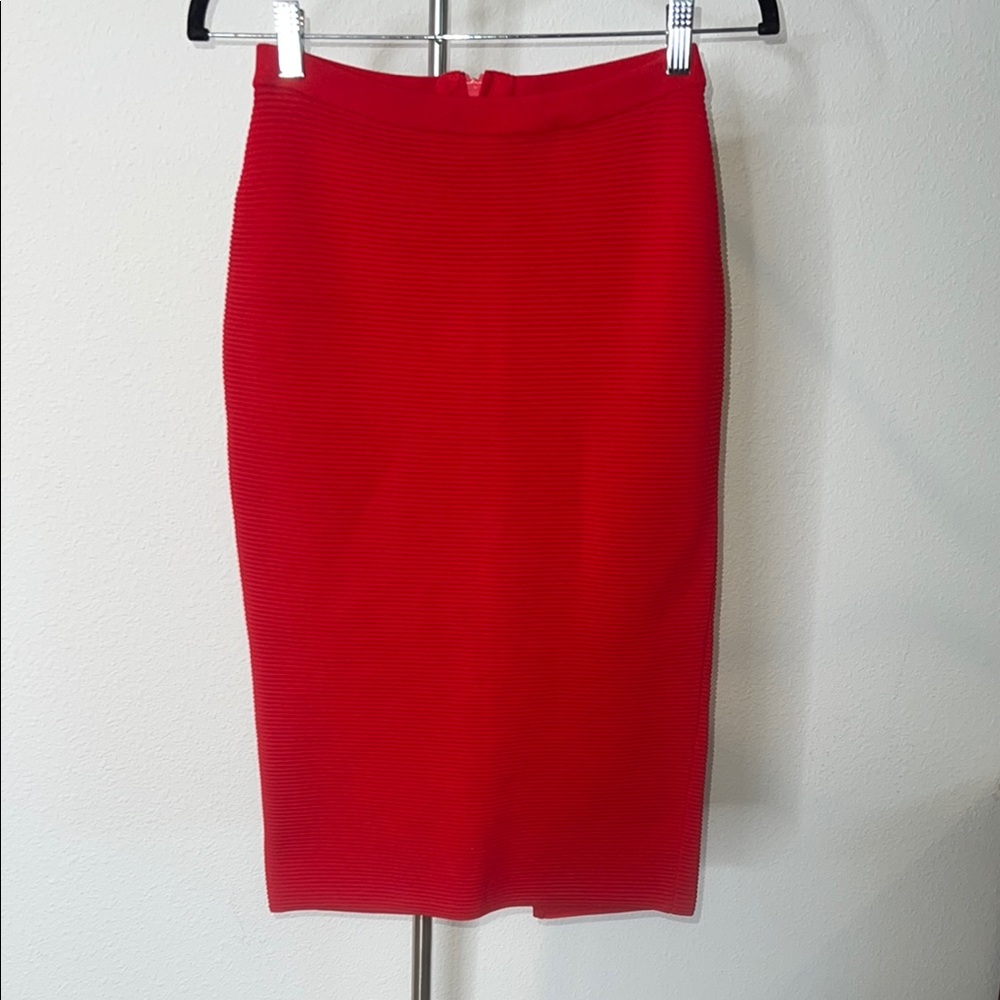 TiMo Weiland Ribbed Spandex Bodycon Pencil Skirt